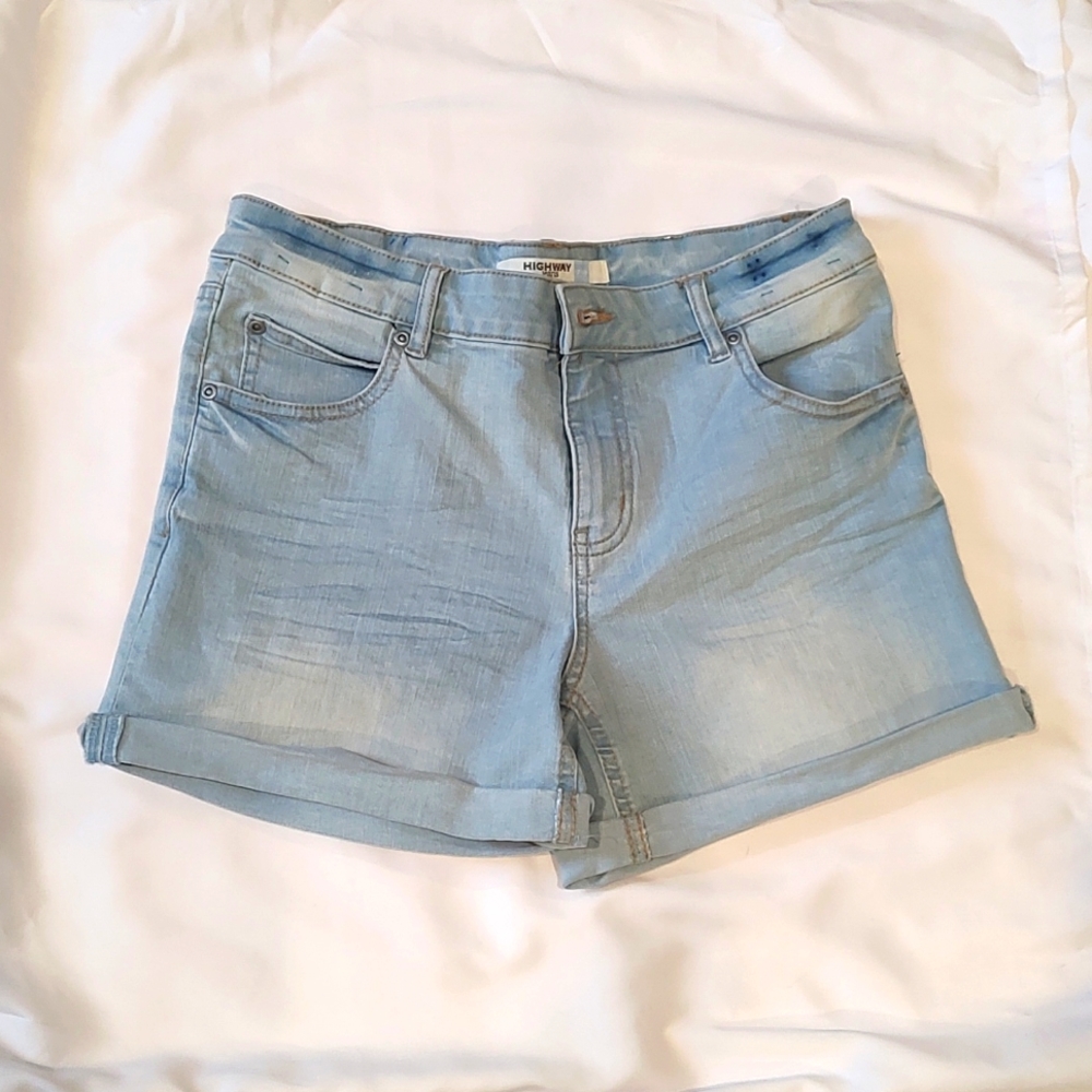 Blue jean shorts